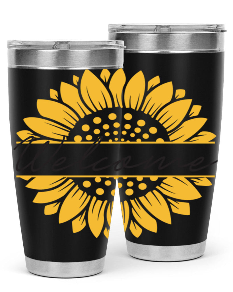Welcome Sunflower585#- spring- Tumbler