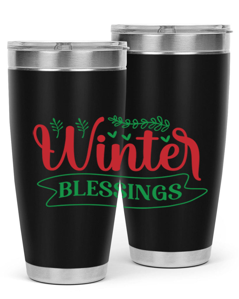 Winter Blessings 494#- winter- Tumbler