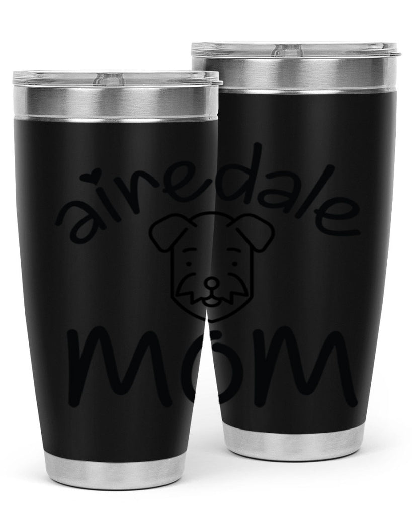 airedale mom 224#- mom- Tumbler