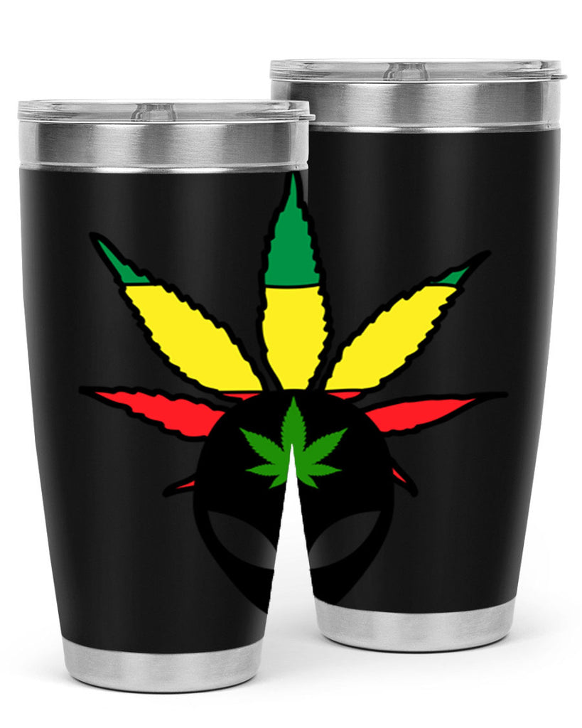 alien cannabis 10#- marijuana- Tumbler