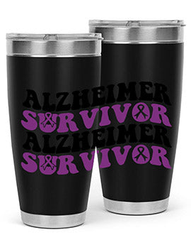 alzheimer survivor 9#- alzheimers- Tumbler