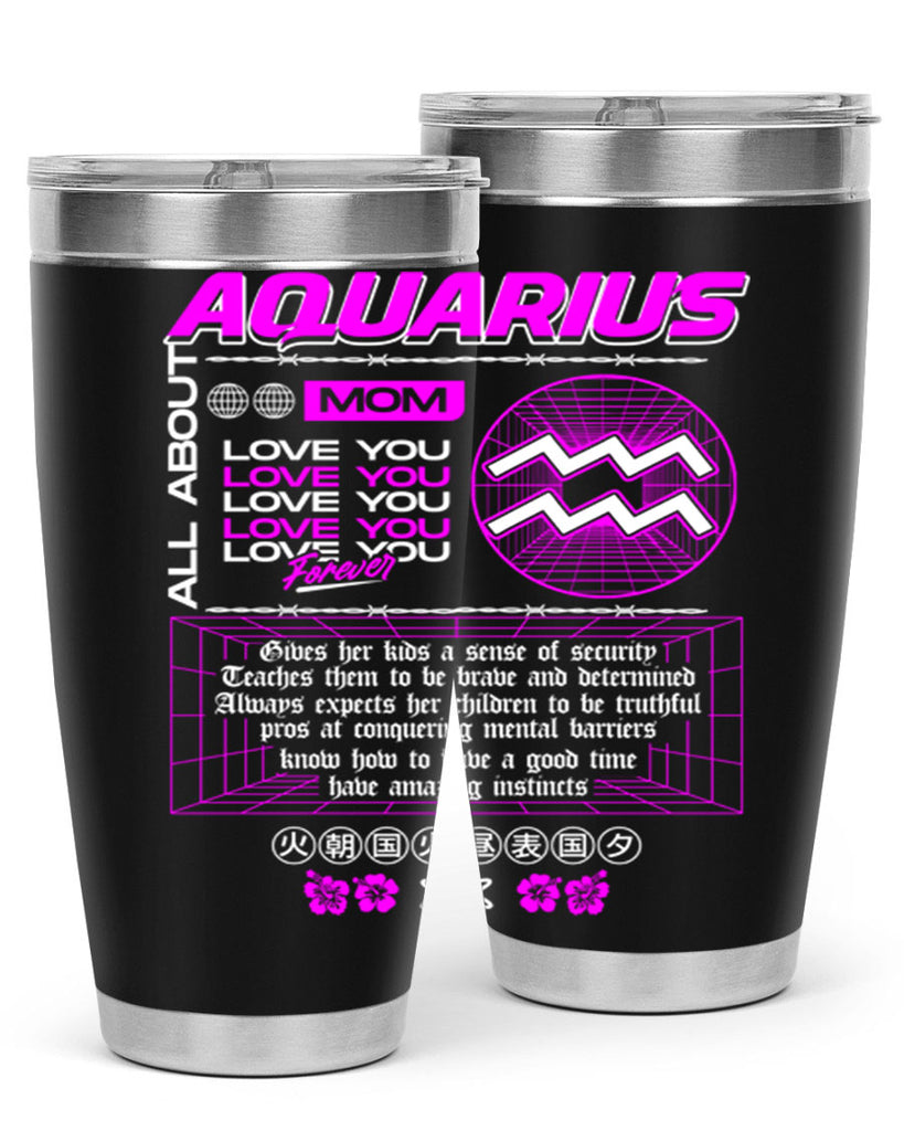 aquarius 86#- zodiac- Tumbler