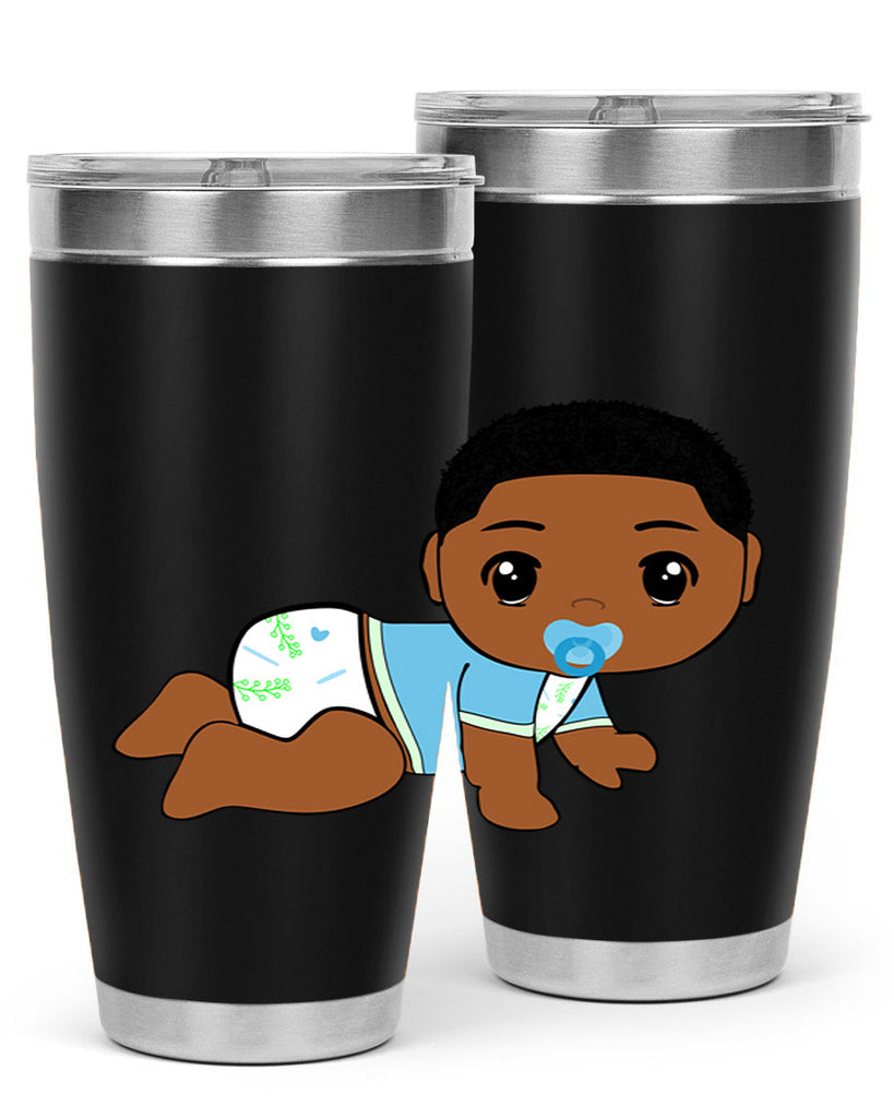 black baby boy 1#- black men - boys- tumbler