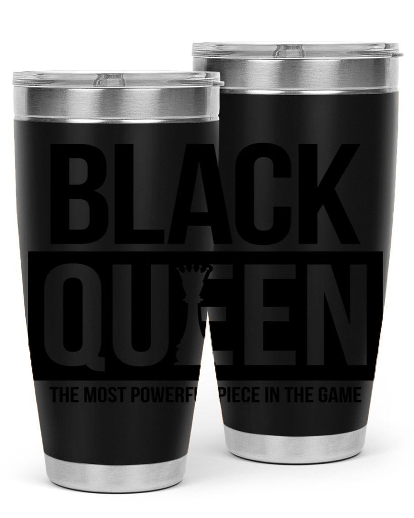 black queen chess 224#- black words phrases- Cotton Tank