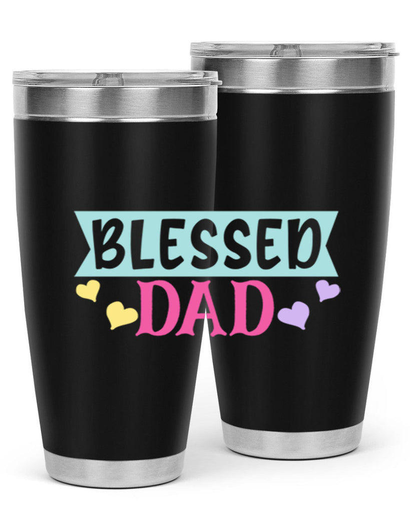 blessed dad 37#- dad- Tumbler