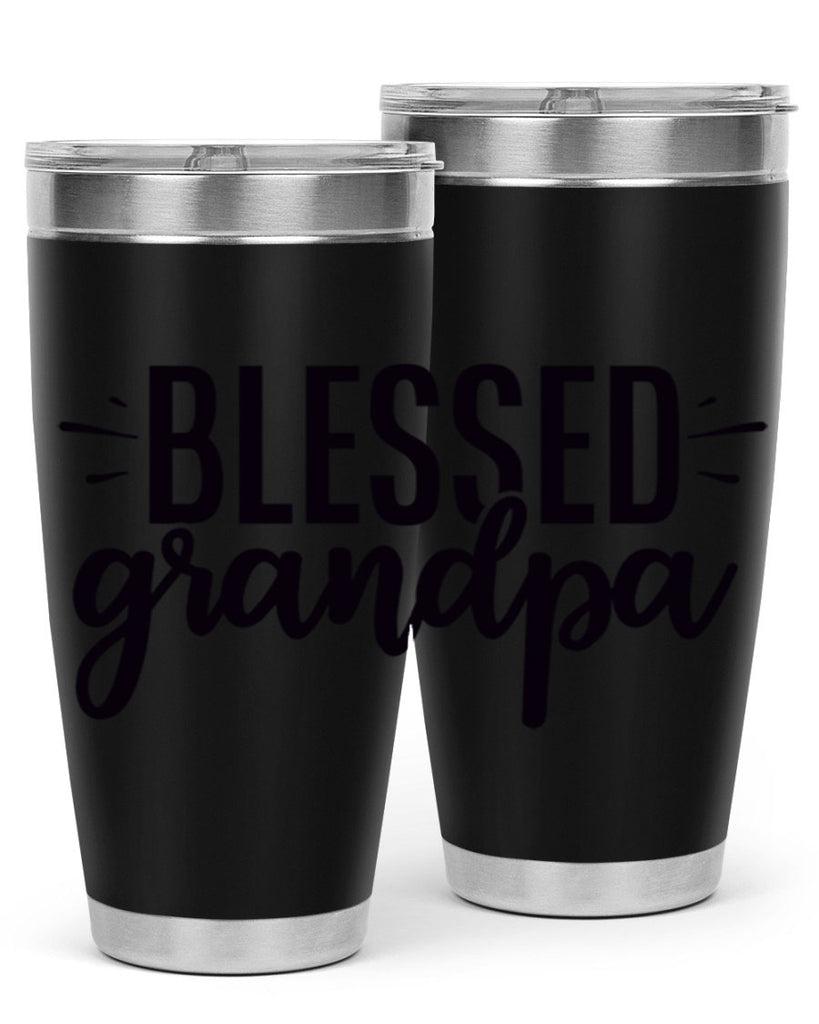 blessed grandpa 74#- grandpa - papa- Tumbler