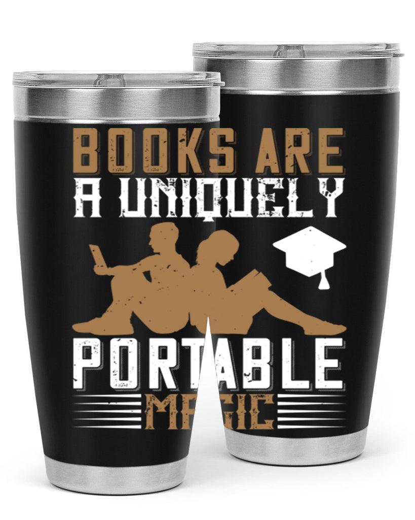 books are a uniquely portable magic 74#- reading- Tumbler