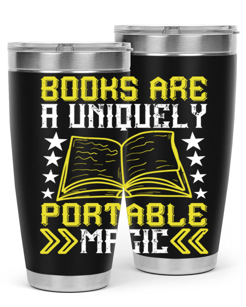 books are a uniquely portable magic 75#- reading- Tumbler