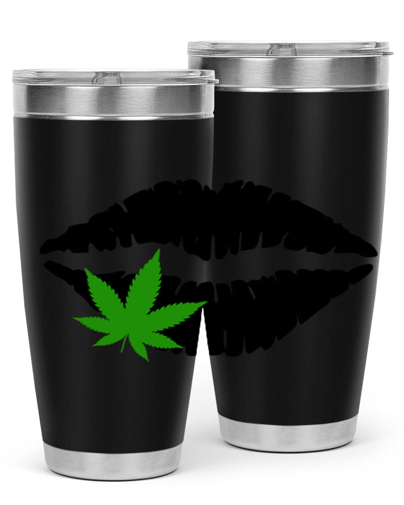 cannabis lips 47#- marijuana- Tumbler