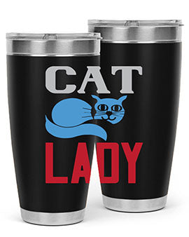 cat lady Style 31#- cat- Tumbler