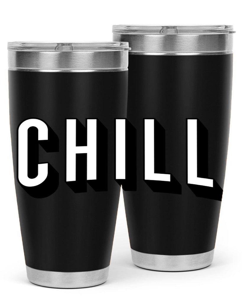 chill netflix 186#- black words phrases- Cotton Tank