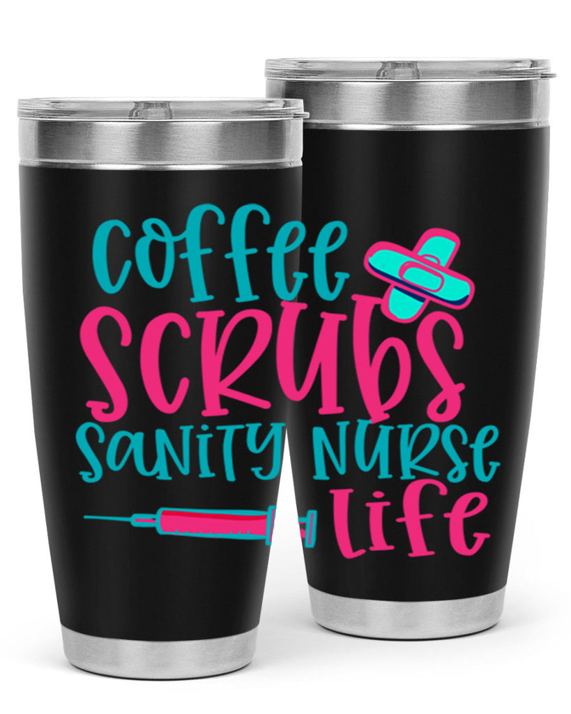 coffee scrubs sanity nurse life Style Style 207#- nurse- tumbler