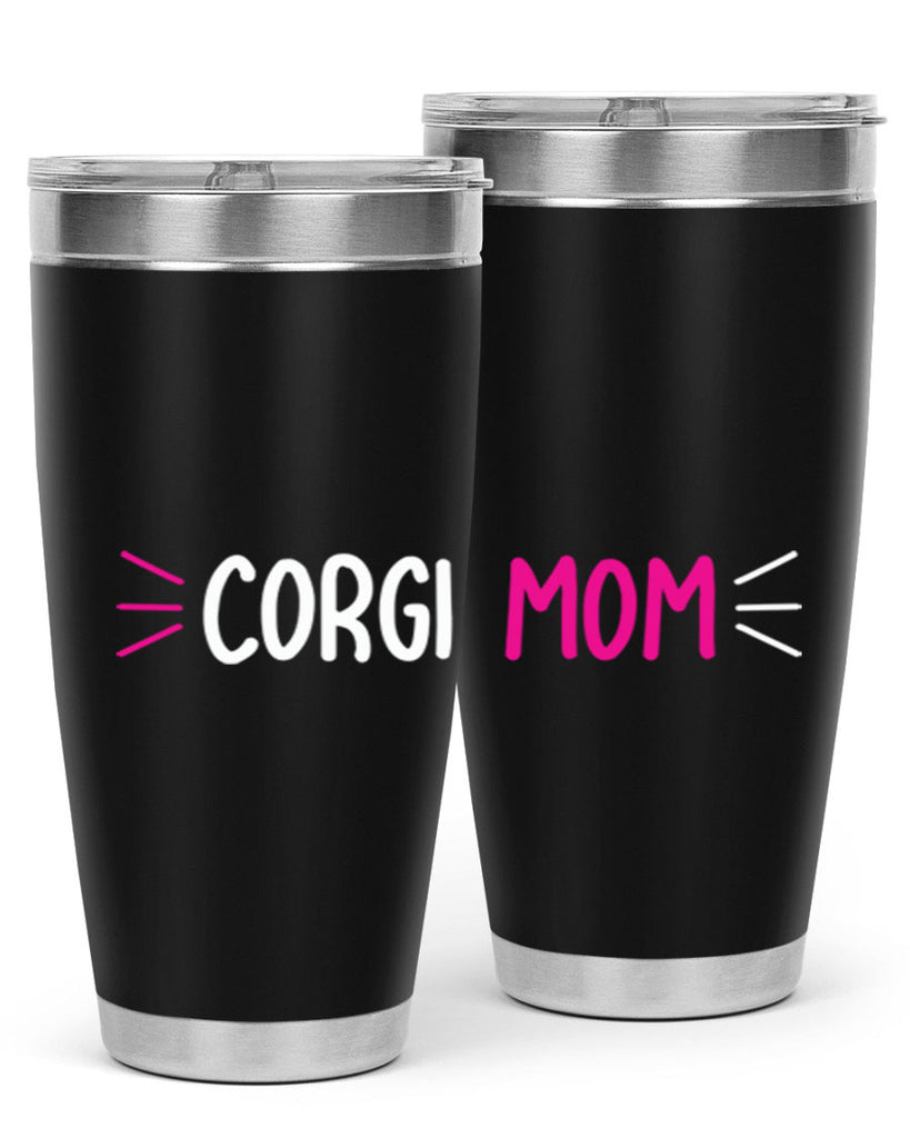 corgi mom 192#- mom- Tumbler