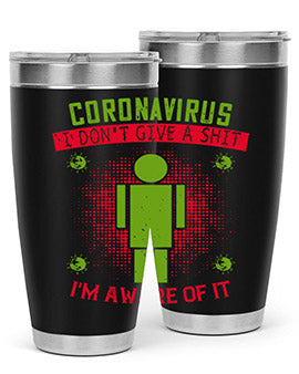 coronavirus i dont give a shit im aware of it Style 3#- corona virus- Cotton Tank