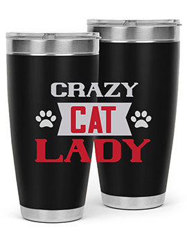 crazy cat lady Style 44#- cat- Tumbler