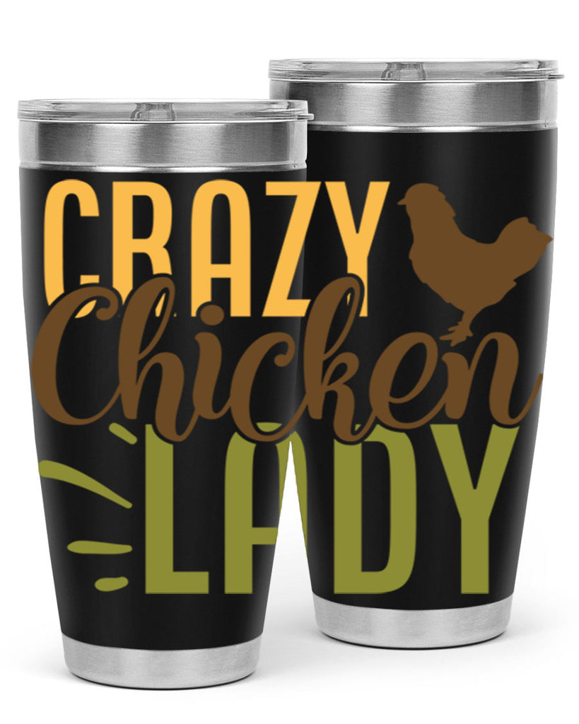 crazy chicken lady 18#- farming and gardening- Tumbler