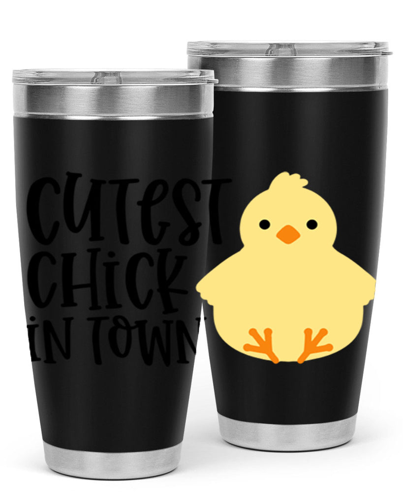 cutest chick in town 61#- easter- Tumbler