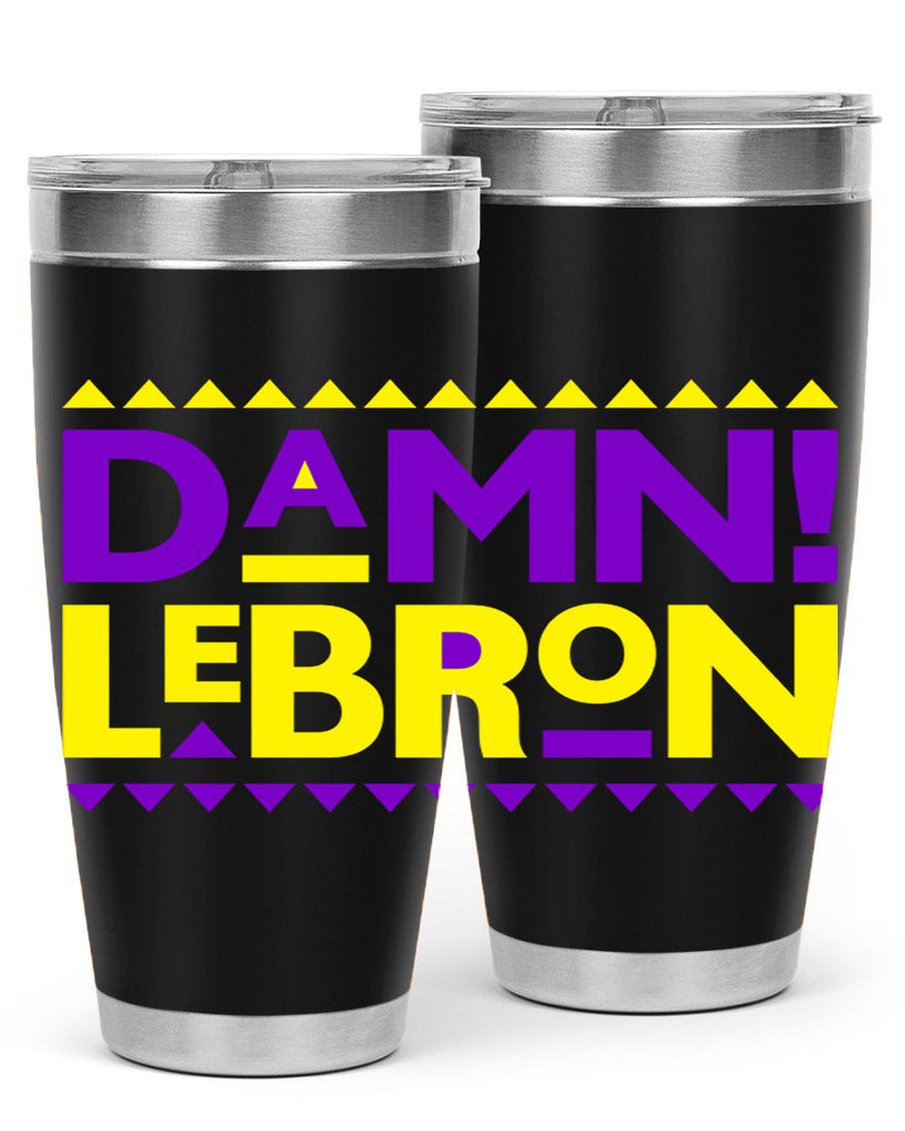 damn lebron 177#- black words phrases- Cotton Tank