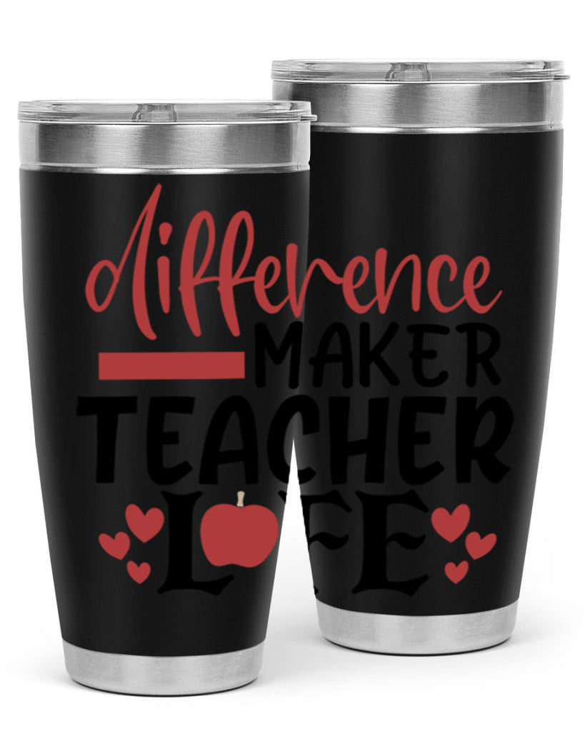 difference maker teacher life Style 184#- teacher- tumbler