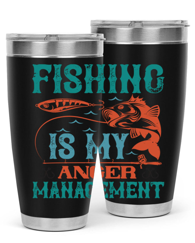 fishing is my anger management 144#- fishing- Tumbler