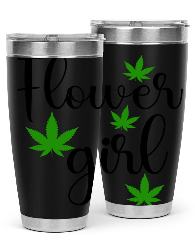 flower girl cannabis 84#- marijuana- Tumbler