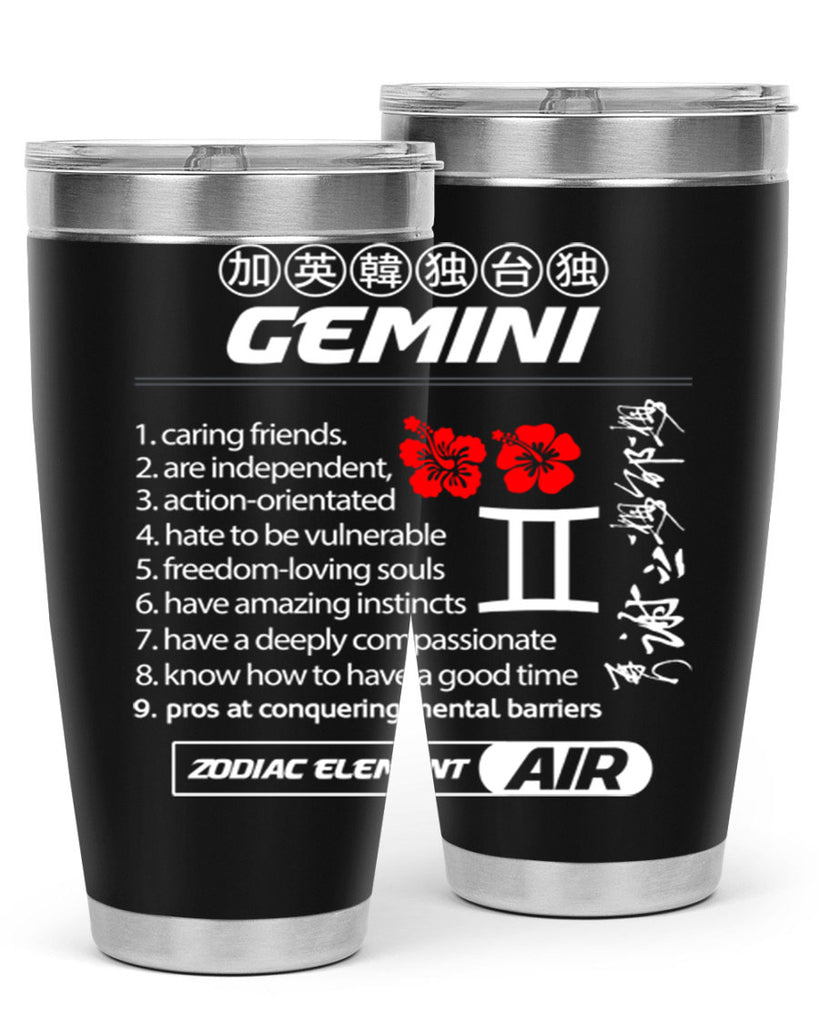 gemini 242#- zodiac- Tumbler