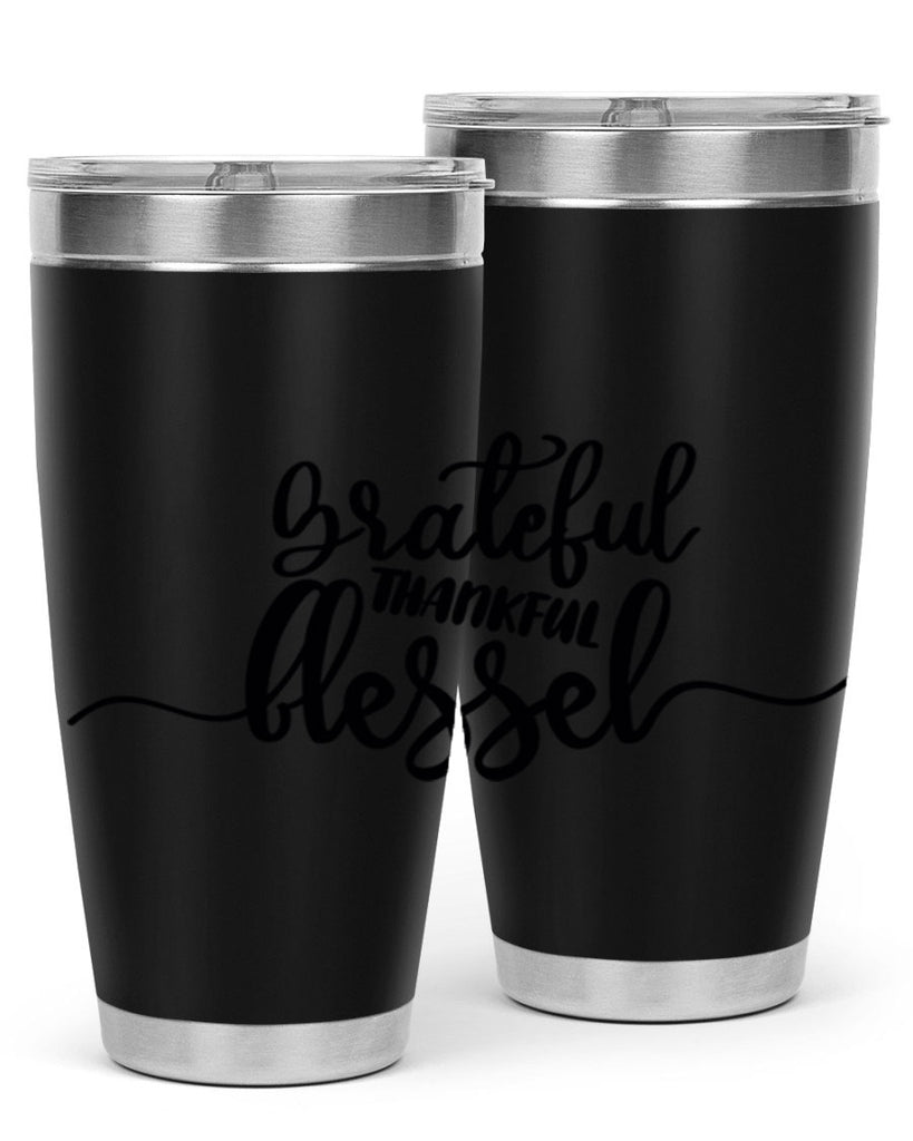 grateful thankful blessed 56#- thanksgiving- Tumbler