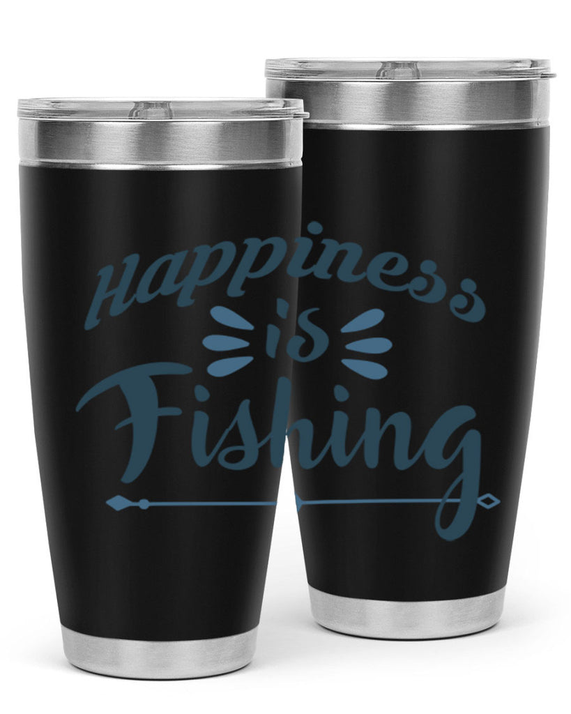 happiness is fishing 122#- fishing- Tumbler