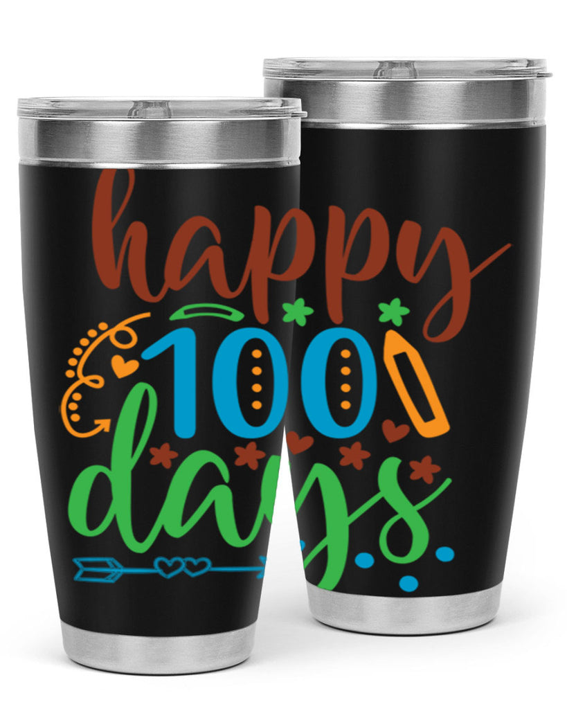 happy 100 days 10#- 100 days of school- Tumbler