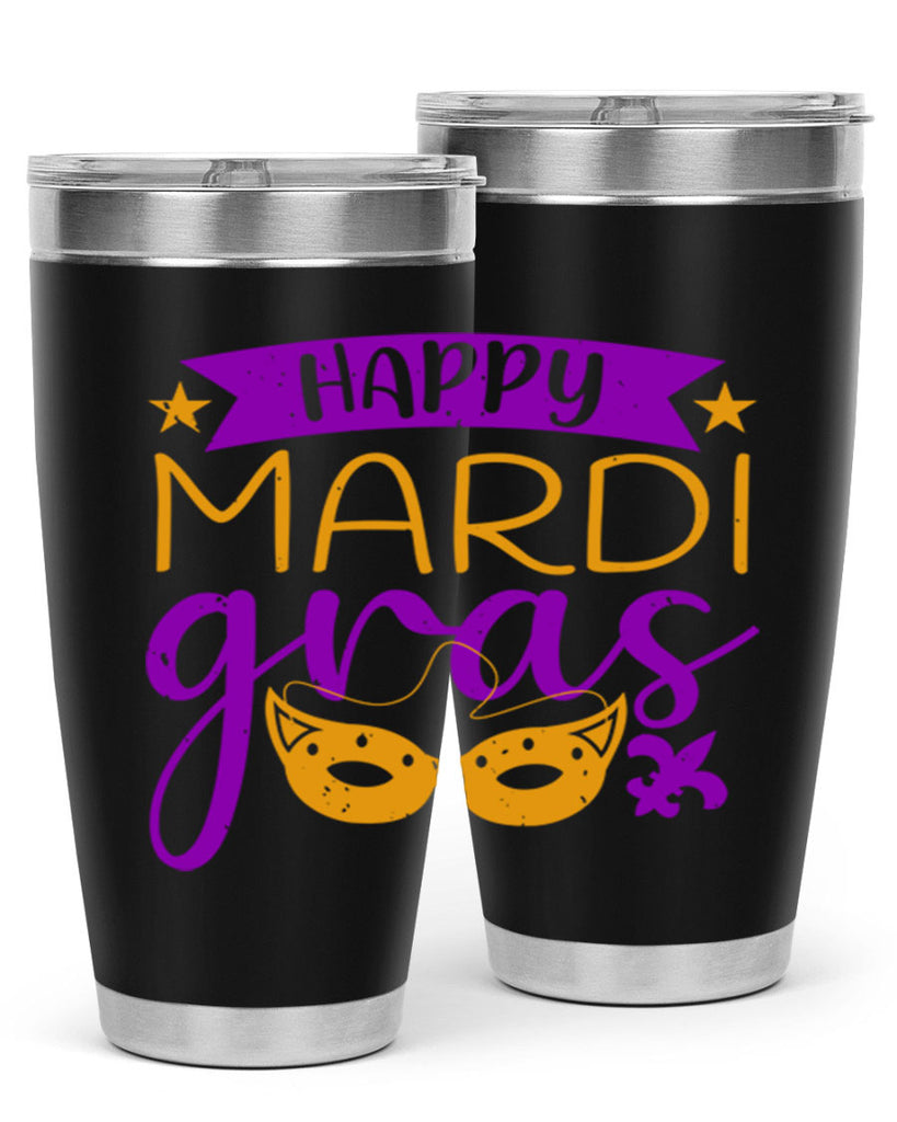 happy mardi gras 70#- mardi gras- Tumbler