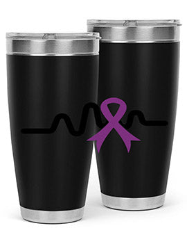 heartbeat with alzheimers cancer 155#- alzheimers- Tumbler