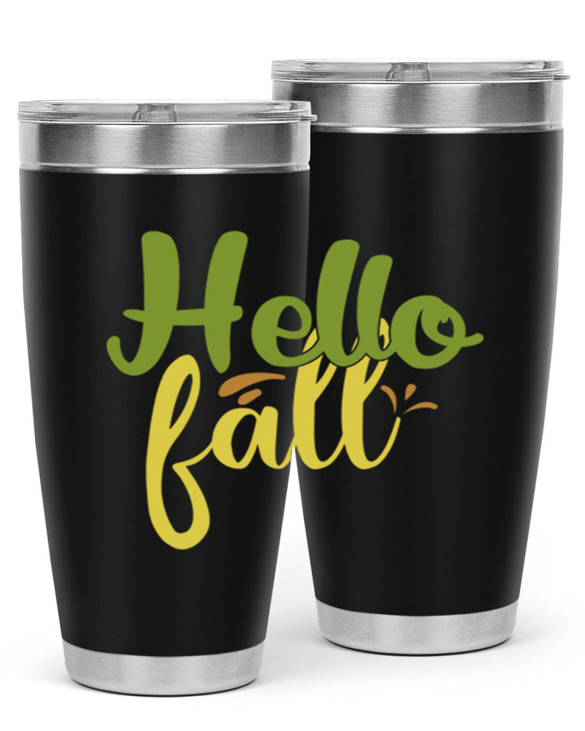 hello fall 55#- thanksgiving- Tumbler