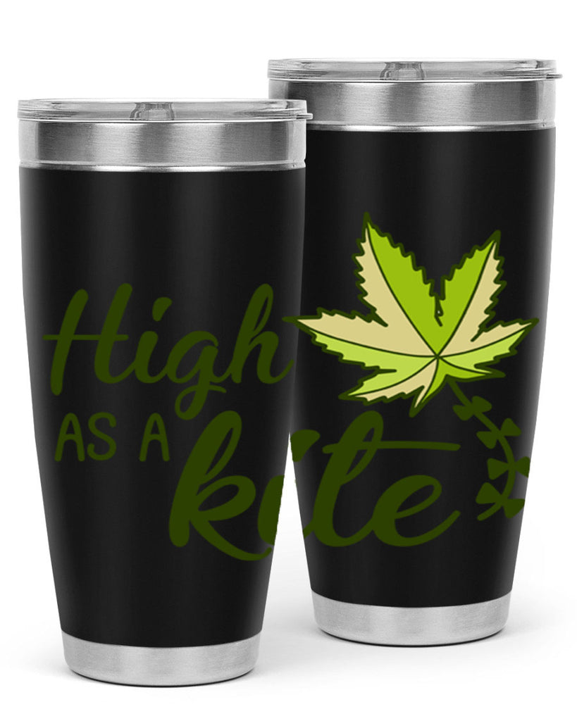 high as a kite 112#- marijuana- Tumbler