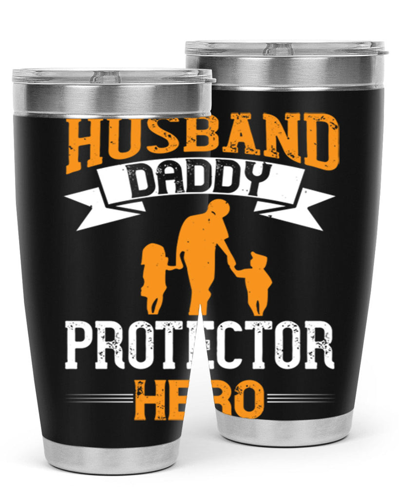 husband daddy protector hero 252#- fathers day- Tumbler