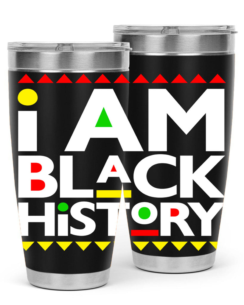 i am black  history 116#- black words phrases- Cotton Tank