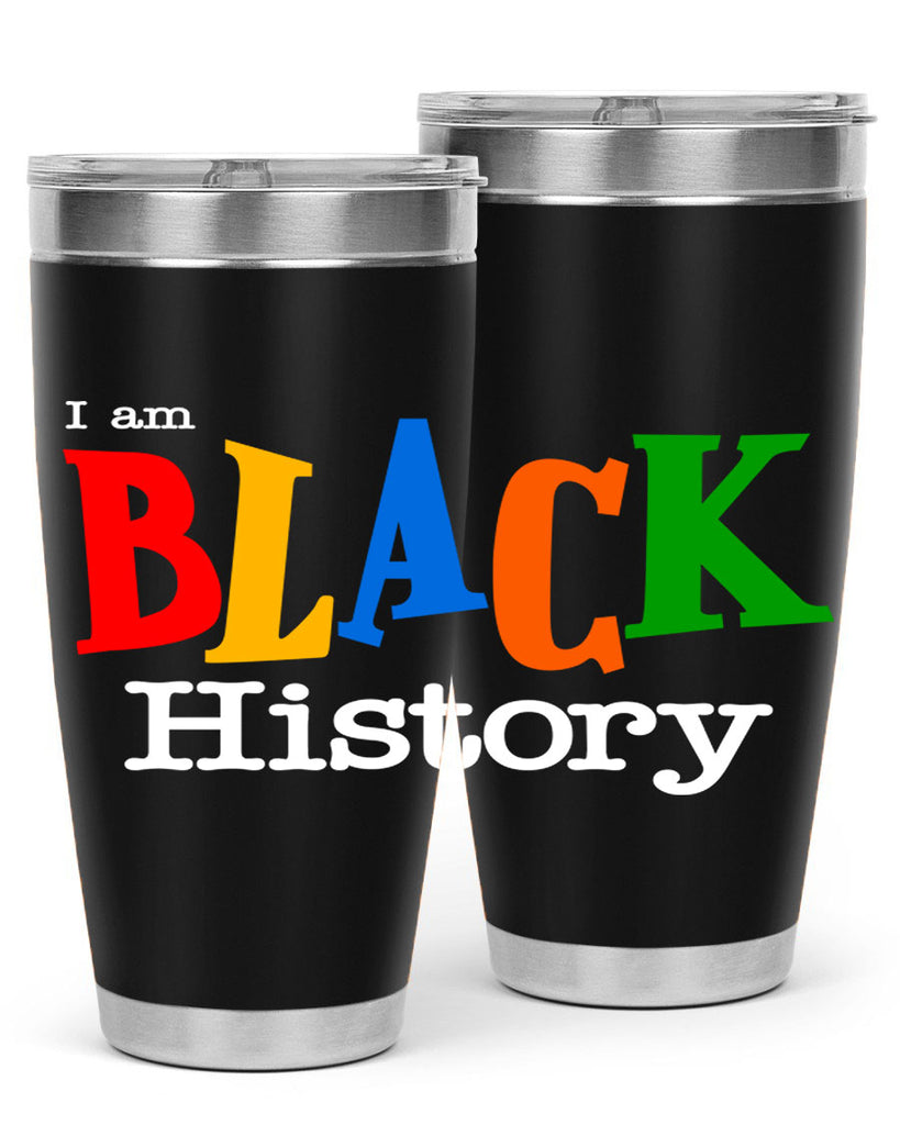 i am black  history 117#- black words phrases- Cotton Tank