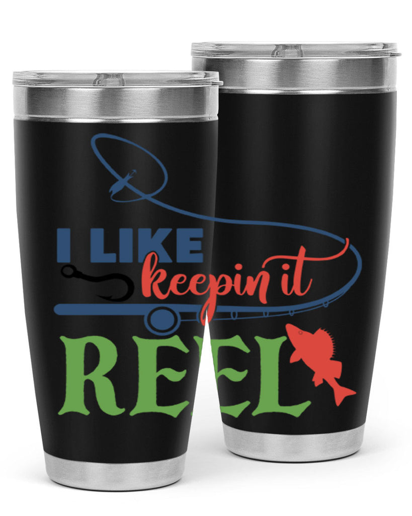 i like keepin it reel 213#- fishing- Tumbler