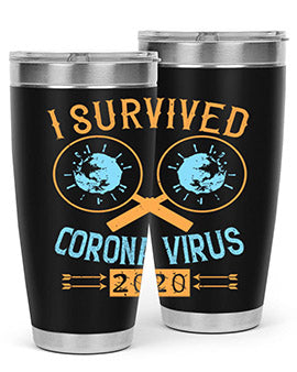 i survived corona virus Style 34#- corona virus- Cotton Tank