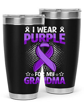 i wear purple for grandma 171#- alzheimers- Tumbler