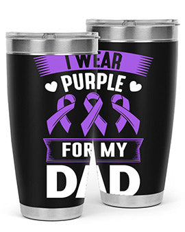 i wear purple for my 186#- alzheimers- Tumbler