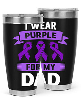 i wear purple for my 187#- alzheimers- Tumbler