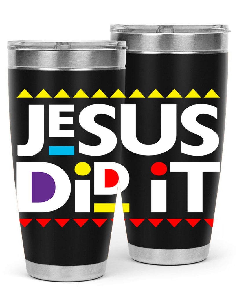 jesus did it martin 103#- black words phrases- Cotton Tank