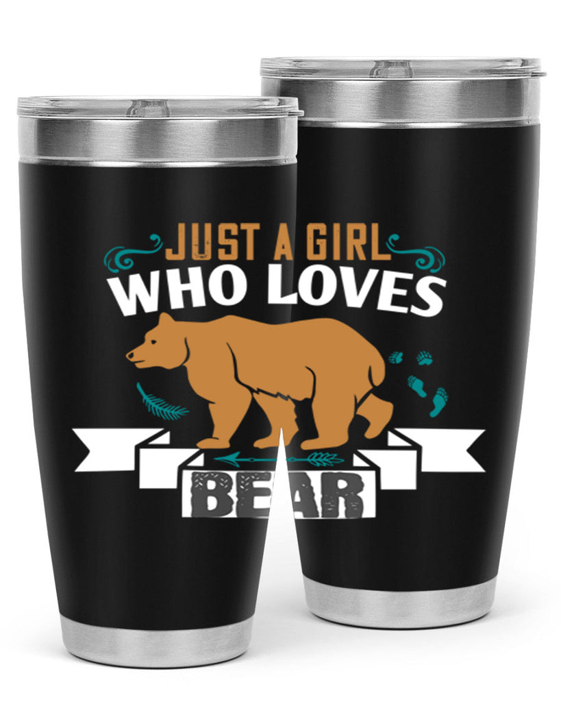 just a girl who loves bear 19#- Bears- Tumbler