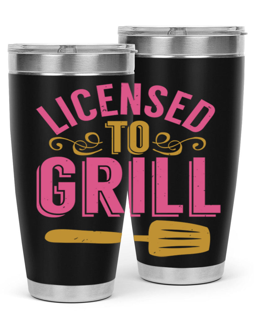 licensed to grill 24#- bbq- Tumbler