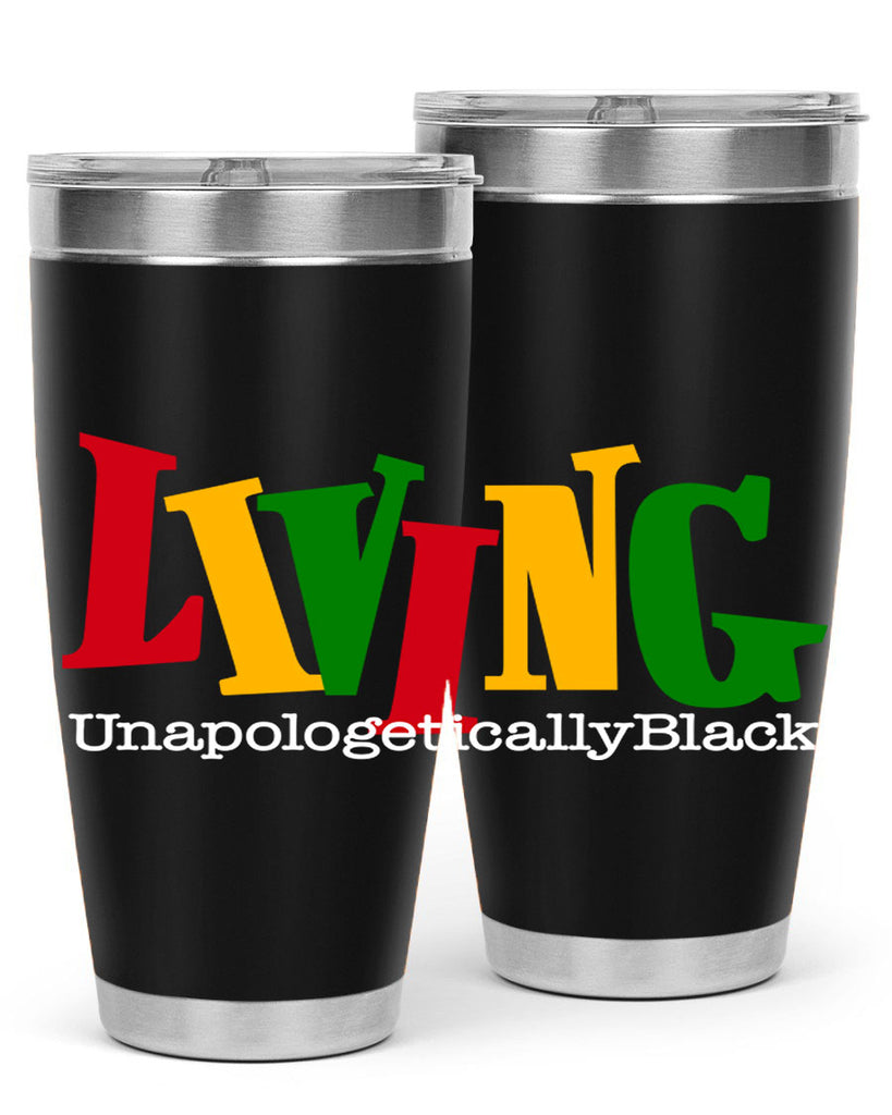 living  unapologetically black  98#- black words phrases- Cotton Tank