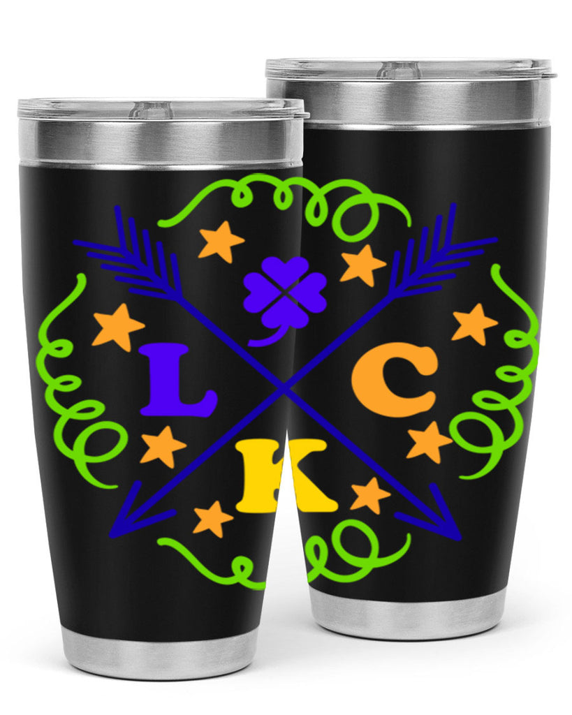 luck 16#- mardi gras- Tumbler