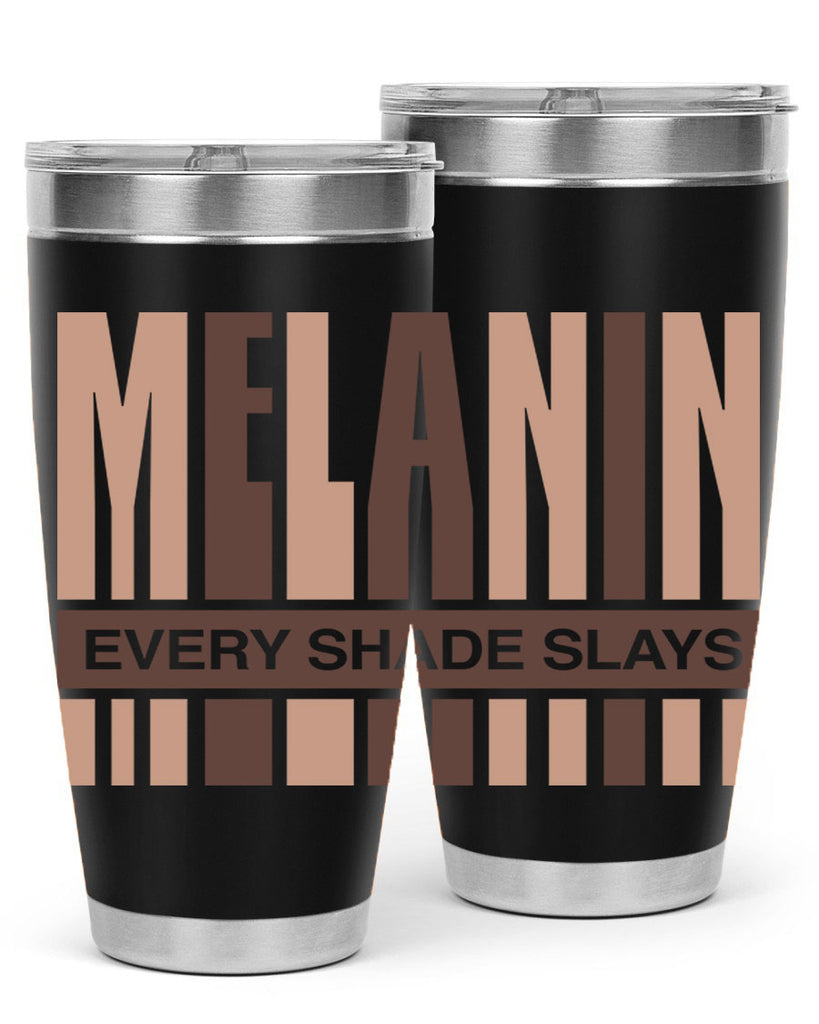 melanin every shade slays 90#- black words phrases- Cotton Tank