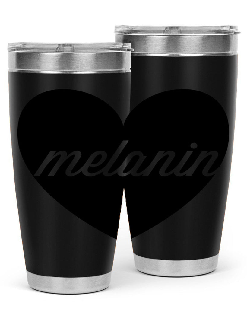 melanin loveheart 76#- black words phrases- Cotton Tank