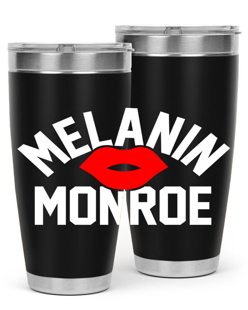 melanin monroe 89#- black words phrases- Cotton Tank