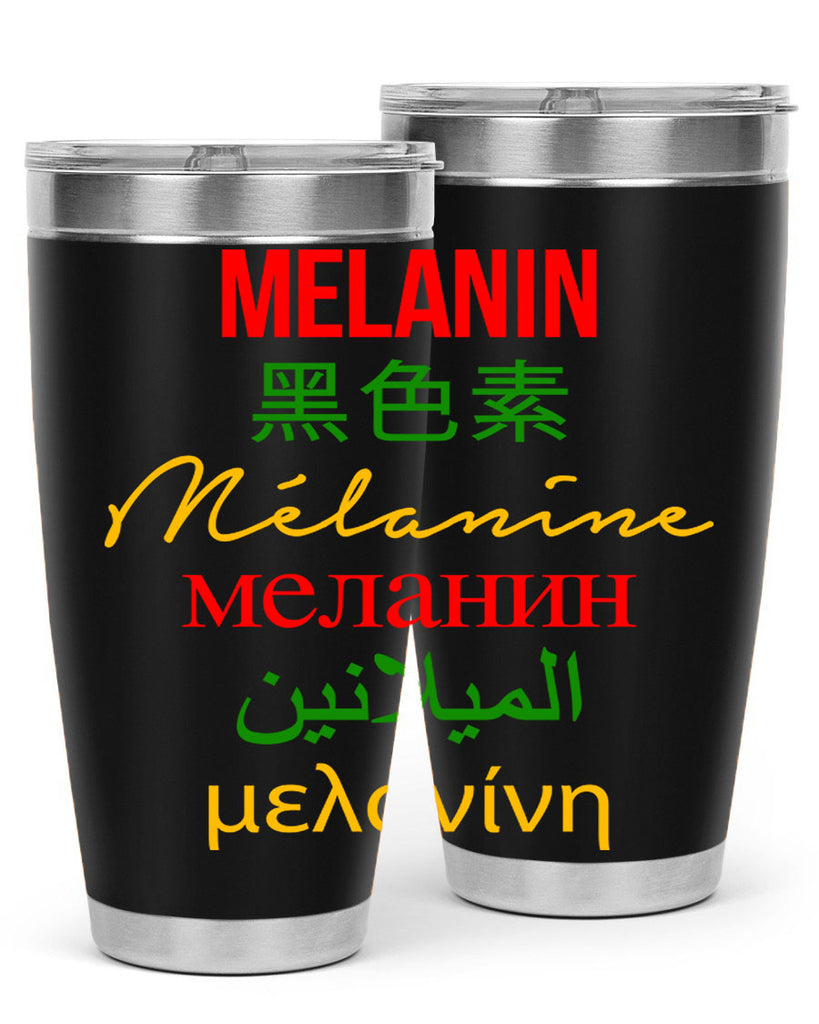 melanin multilingual 88#- black words phrases- Cotton Tank